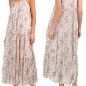 Elena Baldi Italy Silk Blend Midi Dress Size Small